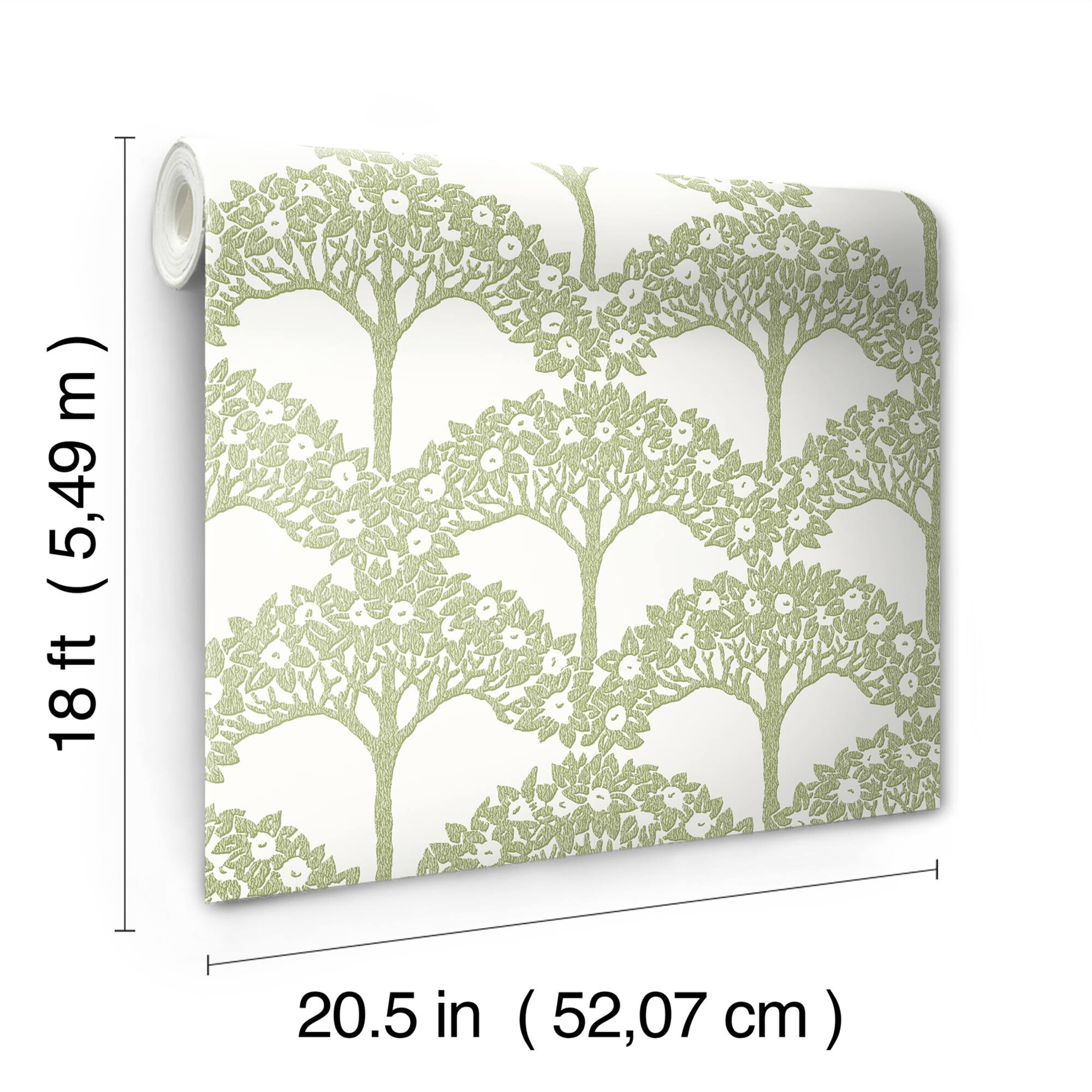 NuWallpaper Finley Green Peel & Stick Wallpaper